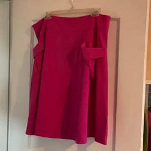Shein Curve Pink A Line Skirt 1xl